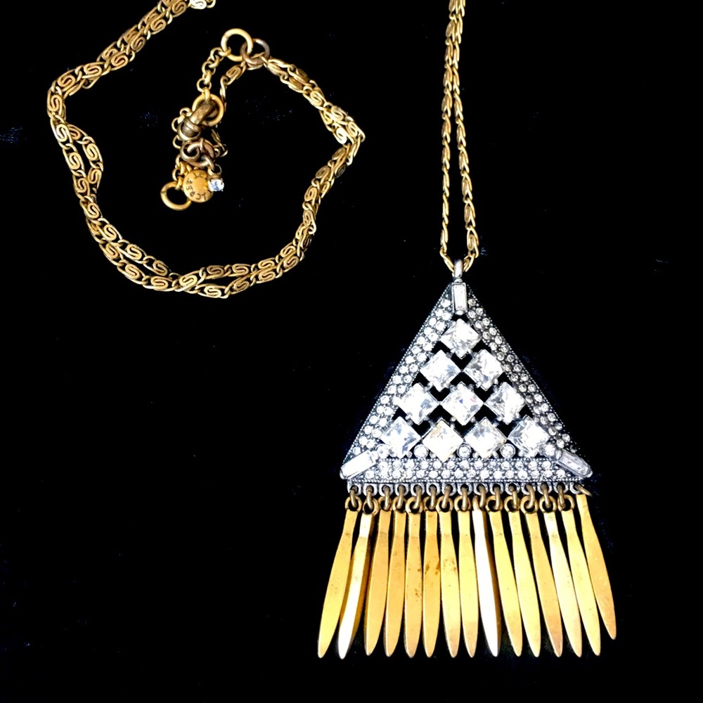 3 for $15 🔸 J. Crew Crystal & Gold-tone Statement Necklace